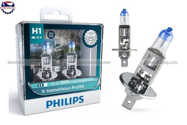 Hình ảnh 04 của Đèn Oto Siêu Sáng H1 Halogen Philips Pro150 X-TremeVision Tăng Sáng 150% Chính Hãng