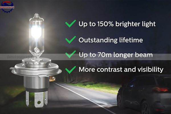 Hình ảnh 03 của Đèn Oto Siêu Sáng H1 Halogen Philips Pro150 X-TremeVision Tăng Sáng 150% Chính Hãng