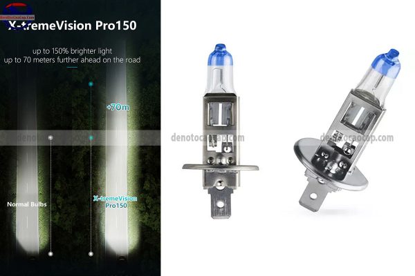 Hình ảnh 06 của Đèn Oto Siêu Sáng H1 Halogen Philips Pro150 X-TremeVision Tăng Sáng 150% Chính Hãng