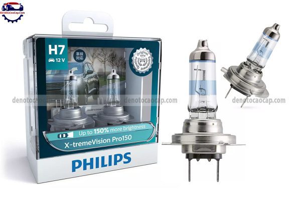 Hình ảnh 05 của Đèn Oto Siêu Sáng H7 Halogen Philips Pro150 X-TremeVision Tăng Sáng 150% Chính Hãng