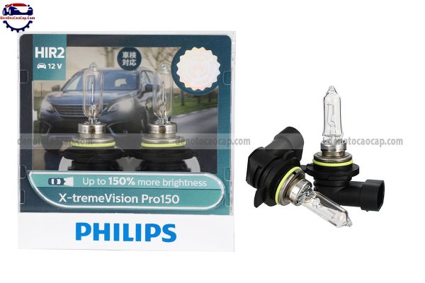 Đèn Oto Siêu Sáng HIR2 Halogen Philips Pro150 X-TremeVision Tăng Sáng 150% Chính Hãng