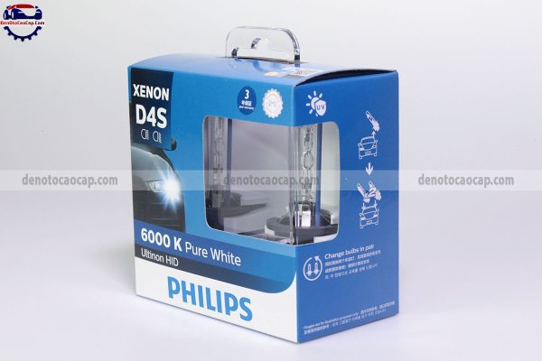 Hình ảnh 02 của Bóng Đèn Xenon Oto D4S Sáng Trắng 6000K Philips PureWhite Ultinon Chính Hãng