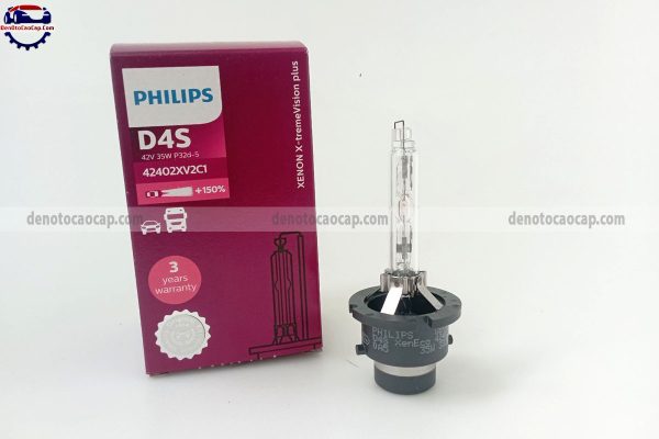 Đèn Xenon Siêu Sáng D4S Philips XTremeVision Plus +150% Chính Hãng