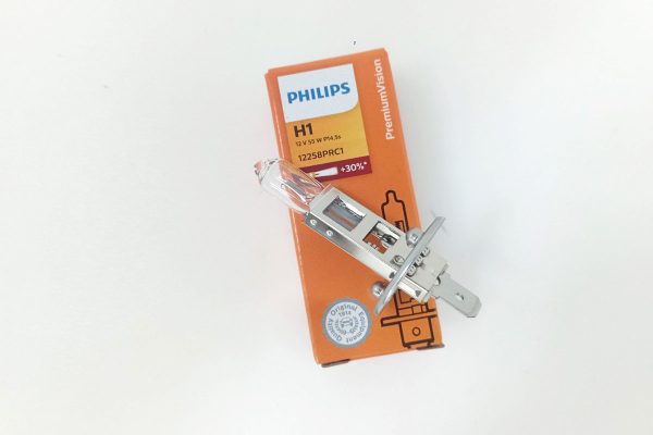 Bóng Đèn Oto H1 Halogen Philips PremiumVision Tăng Sáng 30% Chính Hãng