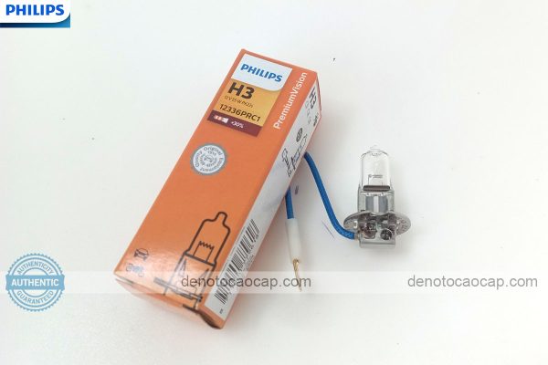 Hình ảnh 02 của Bóng Đèn Oto H3 Halogen Philips PremiumVision Tăng Sáng 30% Chính Hãng