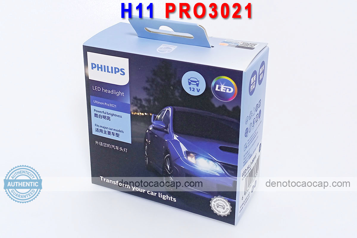 Hình ảnh 01 của Đèn led oto h11 philips ultinon pro3021 chính hãng