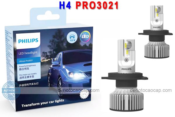 Hình ảnh 05 của Đèn led oto h4 philips ultinon pro3021 chính hãng