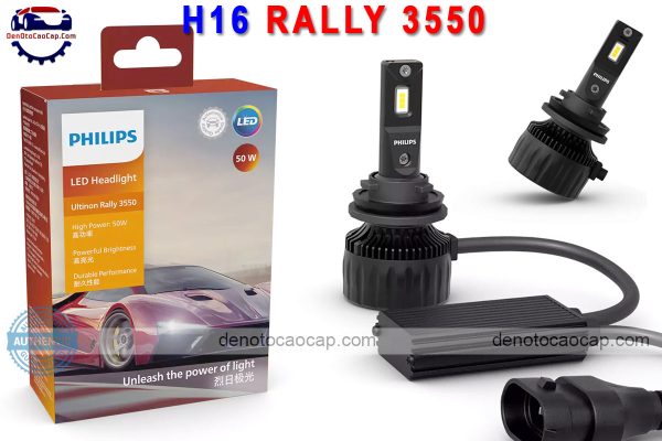 Hình ảnh 04 của Đèn led oto siêu sáng h16 philips rally 3550 50w +160%