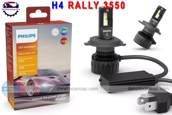 Hình ảnh 05 của Đèn led oto siêu sáng h4 philips rally 3550 50w +160%