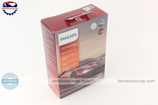 Hình ảnh 02 của Đèn led oto siêu sáng h7 philips rally 3550 50w +160%